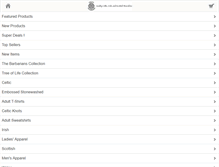 Tablet Screenshot of celticfashions.com